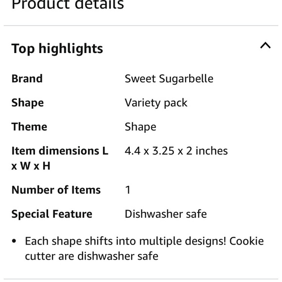 SWEET SUGARBELLE Mini Cookie Cutters Breakfast theme. Set of 4. NWOT - Picture 5 of 6